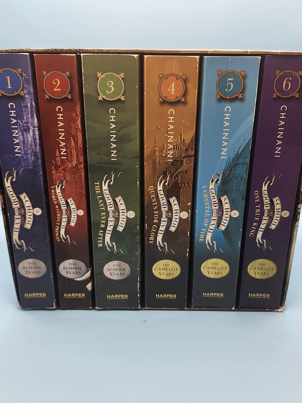 complete 6- Book paperback box set of The School for Good and Evil /EUC/Chainani